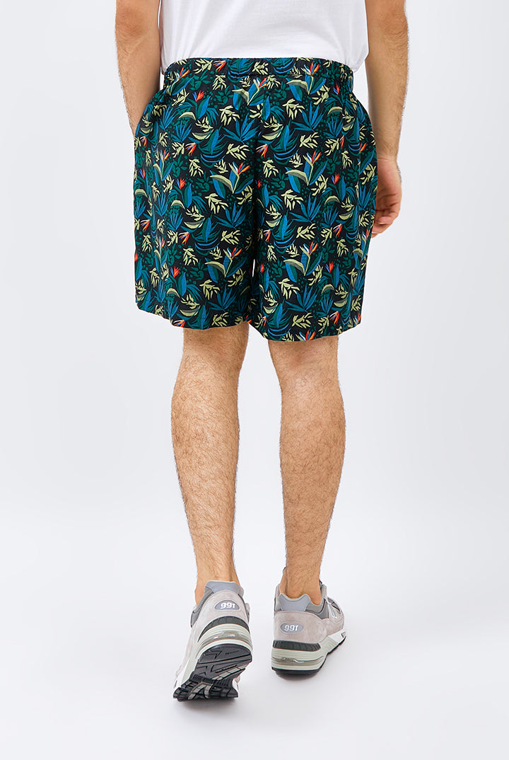 Berau Unisex Relax Shorts in Black Paradise