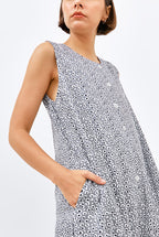 Banda Jumpsuit in Grey Leopard