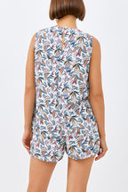 Bila Sleeveless Top in White Paradise