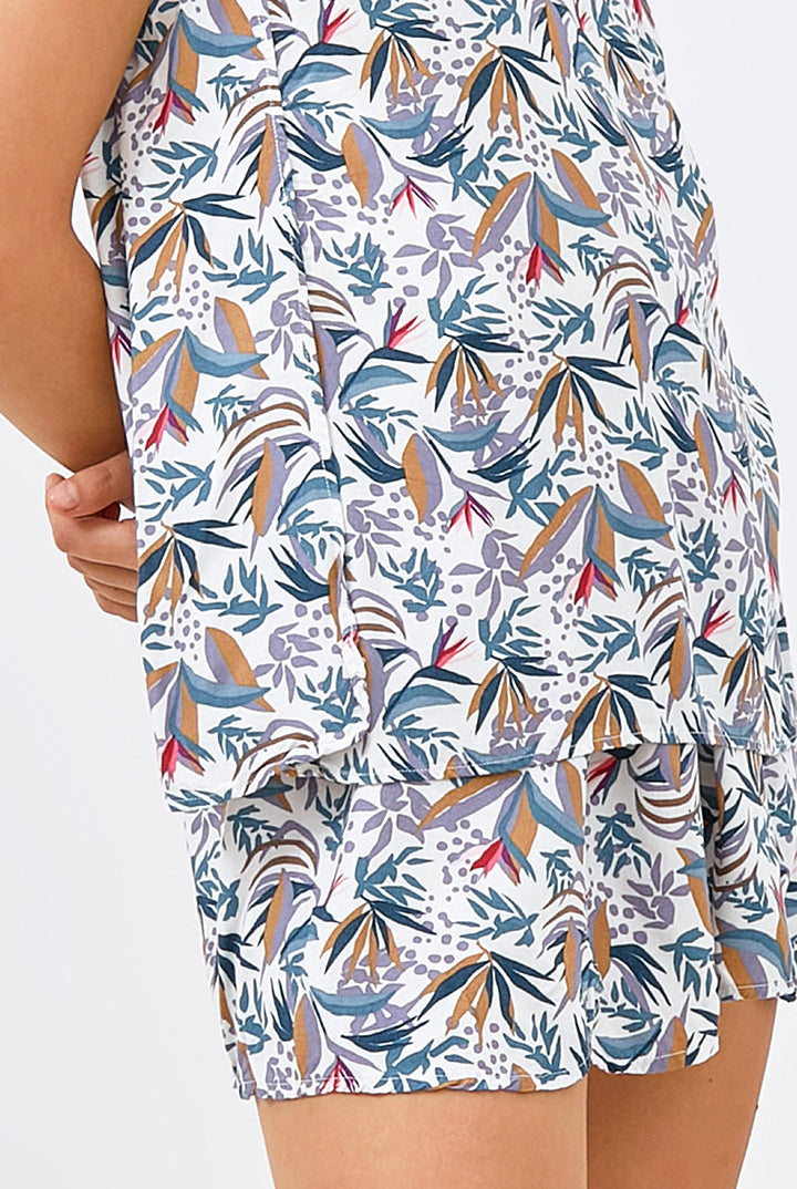 Bila Sleeveless Top in White Paradise