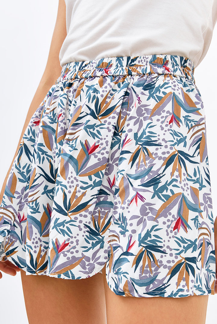 Kawa Front Slit Bottom in White Paradise