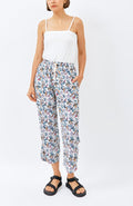Gani Unisex Relax Pants in White Paradise