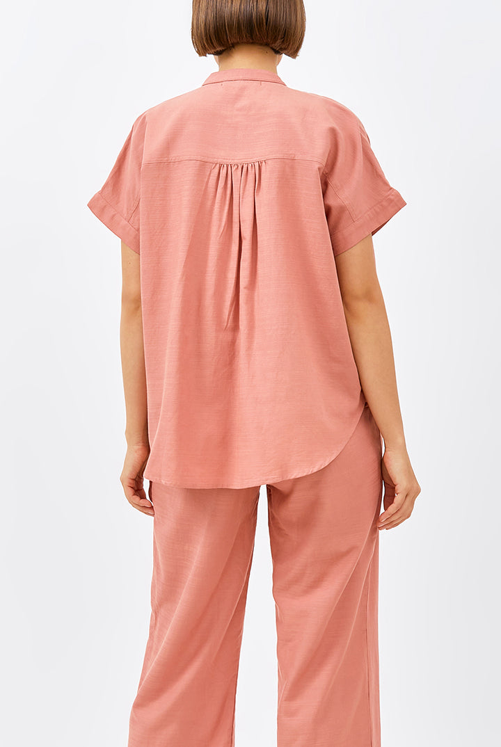 Toba Pajama Top in Salmon