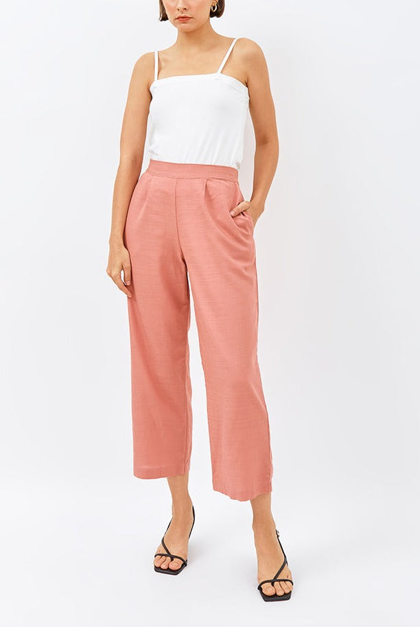 Kai Classic Straight Pants in Salmon