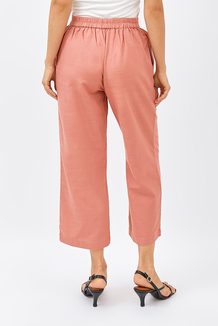 Kai Classic Straight Pants in Salmon