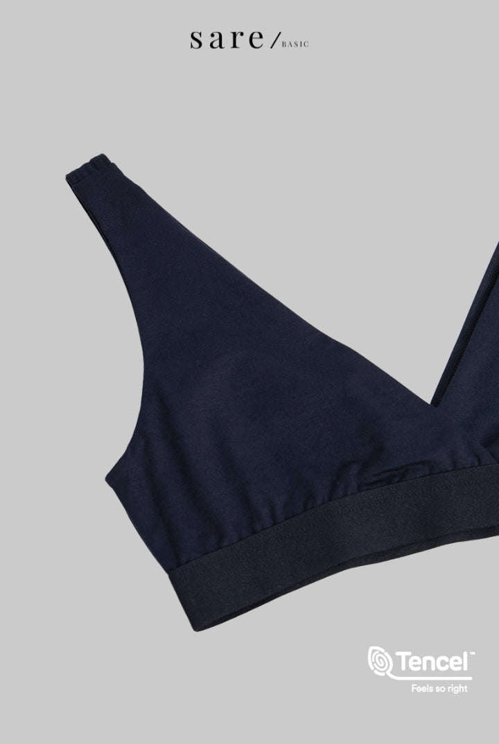 Cita Tencel Padded Bralette in Black